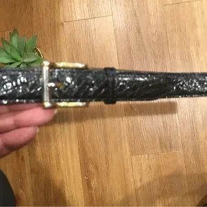 KWANPEN | Accessories | Kwanpen Black Genuine Crocodile Belt  display picture 3